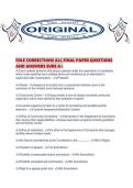 FDLE CORRECTIONS ALL FINAL PAPER QUESTIONS AND ANSWERS SURE A&period;pdf