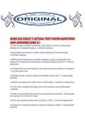 NURS 620 ADULT 1 ACTUAL TEST PAPER QUESTIONS AND ANSWERS SURE A&period;pdf