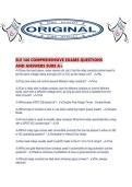 ELE 146 COMPREHENSIVE EXAMS QUESTIONS AND ANSWERS SURE A&period;pdf