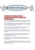 ATI MEDICATION ADMINISTRATION COMPREHENSIVE EXAMS QUESTIONS AND ANSWERS SURE A&period;pdf&NewLine;&NewLine;