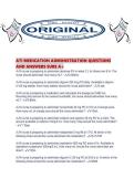 ATI MEDICATION ADMINISTRATION QUESTIONS AND ANSWERS SURE A&period;pdf