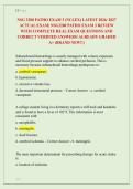 NSG 3280 PATHO EXAM 3 &lpar;NCLEX&rpar; LATEST 2026&sol; 2027 &NewLine;ACTUAL EXAM&vert; NSG3280 PATHO EXAM 3 REVIEW &NewLine;WITH COMPLETE REAL EXAM QUESTIONS AND &NewLine;CORRECT VERIFIED ANSWERS&sol; ALREADY GRADED &NewLine;A&plus; &lpar;BRAND NEW&excl;&excl;&rpar; 