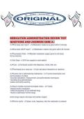 MEDICATION ADMINISTRATION REVIEW TEST QUESTIONS AND ANSWERS SURE A&period;pdf