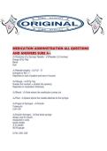 MEDICATION ADMINISTRATION ALL QUESTIONS AND ANSWERS SURE A&period;pdf