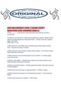 2026 MILLWRIGHT LEVEL 1 EXAMS SCRIPT QUESTIONS AND ANSWERS SURE A&period;pdf