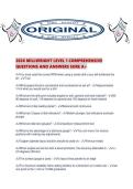 2026 MILLWRIGHT LEVEL 1 COMPREHENSIVE QUESTIONS AND ANSWERS SURE A&period;pdf