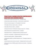 TEXAS CLASS A BARBER UPDATED COMPREHENSIVE QUESTIONS AND ANSWERS