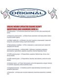 USAHS NEURO UPDATED EXAMS SCRIPT QUESTIONS AND ANSWERS SURE A&period;pdf