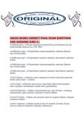 USAHS NEURO CORRECT FINAL EXAM QUESTIONS AND ANSWERS SURE A&period;pdf