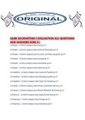 AAMI ACCOUNTING 1 EVALUATION ALL QUESTIONS AND ANSWERS SURE A&period;pdf