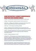 AAMI ACCOUNTING 1 CORRECT COMPREHENSIVE QUESTIONS AND ANSWERS SURE A&period;pdf