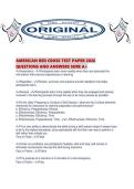AMERICAN RED CROSS TEST PAPER 2026 QUESTIONS AND ANSWERS SURE A&period;pdf