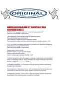 AMERICAN RED CROSS SET QUESTIONS AND ANSWERS SURE A&period;pdf