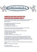 AMERICAN RED CROSS UPDATED 2026 QUESTIONS AND ANSWERS SURE A&period;pdf