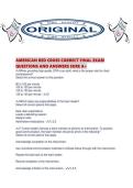 AMERICAN RED CROSS CORRECT FINAL EXAM QUESTIONS AND ANSWERS SURE A&period;pdf