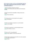 WGU C182 Full Final Exam &ndash; Actual Questions & 100&percnt; Correct Answers &lpar;2026 Updated&comma; Well‑Structured Verified Solutions&rpar;