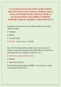 NU 311 FINAL EXAM AND STUDY GUIDE NEWEST &NewLine;2026 TEST BANK&vert; NU311 CLINICAL NURSING SKILLS &NewLine;FINAL EXAM PREP WITH COMPLETE 550 REAL &NewLine;EXAM QUESTIONS AND CORRECT VERIFIED &NewLine;ANSWERS&sol; ALREADY GRADED A&plus; &lpar;MOST RECENT&excl;&excl;&rpar; 