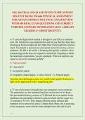 NSG 464 FINAL EXAM AND STUDY GUIDE NEWEST &NewLine;2026 TEST BANK&vert; NSG464 PHYSICAL ASSESSMENT &NewLine;FOR ADVANCED PRACTICE FINAL EXAM REVIEW &NewLine;WITH 450 REAL EXAM QUESTIONS AND CORRECT &NewLine;VERIFIED ANSWERS WITH RATIONALES&sol; ALREADY &NewLine;GRADED A&plus; &lpar;MOST RECENT&excl;&excl;&rpar; 
