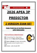 2026 APEA 3P Predictor &lpar;2026&sol;2027&rpar; &lpar;PDF&rpar; &vert; FNP Review &vert; APEA