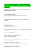 OTL&colon; Practice Exam A Test Questions with All Correct&sol;Verified Answers 2026 Update&period;