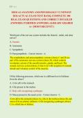 HESI A2 ANATOMY AND PHYSIOLOGY V2 NEWEST &NewLine;2026 ACTUAL EXAM TEST BANK&vert; COMPLETE 300 &NewLine;REAL EXAM QUESTIONS AND CORRECT DETAILED &NewLine;ANSWERS &lpar;VERIFIED ANSWERS&rpar; ALREADY GRADED &NewLine;A&plus; &lpar;MOST RECENT&excl;&excl;&rpar; 