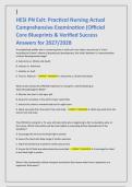 HESI PN Exit Practical Nursing Practice Exam &vert; Questions & Verified Answers