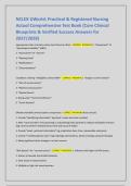 NCLEX UWorld Practical & Registered Nursing Comprehensive Practice Exam