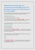 HESI RN Exit Pharmacology Specialty Practice Exam &vert; 103 Questions & Answers
