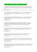 OAS Study 3 Quiz 4 Study Guide