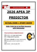 2026 APEA 3P Predictor &lpar;2026&sol;2027&rpar; &lpar;PDF&rpar; &vert; FNP Review &vert; APEA