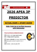 APEA 3P Predictor Exam &lpar;2026&sol;2027&rpar; &lpar;PDF&rpar; &vert; FNP Review &vert; APEA