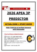 2026 APEA 3P Predictor &lpar;2026&sol;2027&rpar; &lpar;PDF&rpar; &vert; FNP Review &vert; APEA