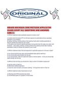 MDARD MICHIGAN CORE PESTICIDE APPLICATOR EXAMS SCRIPT ALL QUESTIONS AND ANSWERS