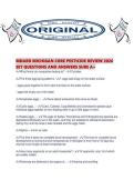 MDARD MICHIGAN CORE PESTICIDE REVIEW 2026 SET QUESTIONS AND ANSWERS SURE A&period;pdf