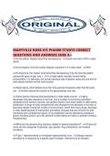 MARYVILLE NURS 615 PHARM STUDYS CORRECT QUESTIONS AND ANSWERS SURE A&period;pdf
