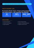 Biochemistry Module 4 Exam Actual 2026&sol;2027 &ndash; 100&percnt; Verified &vert; Detailed Rationales &ndash; Pass Guaranteed &ndash; A&plus; Graded 