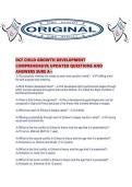 DCF CHILD GROWTH DEVELOPMENT COMPREHENSIVE UPDATED QUESTIONS AND ANSWERS SURE A&period;pdf&NewLine;&NewLine;