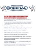 CLG 006 CERTIFYING OFFICER CORRECT FINAL EXAM QUESTIONS AND ANSWERS SURE A&period;pdf