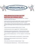 NORA BRONZE EVALUATION 2026 TEST QUESTIONS AND ANSWERS SURE A&period;pdf