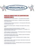 NURS 663 CORRECT FINAL ALL QUESTIONS AND ANSWERS SURE A&period;pdf