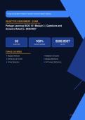 BIOD 101 Module 3 Exam Actual 2026&sol;2027 &ndash; 100&percnt; Verified &vert; Detailed Rationales &ndash; Pass Guaranteed &ndash; A&plus; Graded