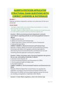 ALBERTA PESTICIDE APPLICATOR STRUCTURAL EXAM QUESTIONS WITH CORRECT ANSWERS