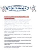 NHIE EVALUATION CORRECT QUESTIONS AND ANSWERS SURE A&period;pdf