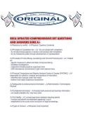 RECA UPDATED COMPREHENSIVE SET QUESTIONS AND ANSWERS SURE A&period;pdf