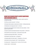 NURS 5461 EXAMS SCRIPT LATEST QUESTIONS AND ANSWERS SURE A&period;pdf