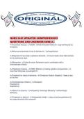NURS 5461 UPDATED COMPREHENSIVE QUESTIONS AND ANSWERS SURE A&period;pdf