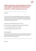 NR 511 CEA EXAM &sol; ACTUAL EXAM QUESTIONS AND CORRECT ANSWERS WITH RATIONALES GRADED A&plus; LATEST Chamberlain University