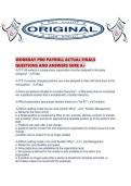 WORKDAY PRO PAYROLL ACTUAL FINALS QUESTIONS AND ANSWERS SURE A&period;pdf