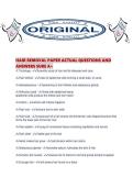 HAIR REMOVAL PAPER ACTUAL QUESTIONS AND ANSWERS SURE A&period;pdf