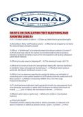DAVITA RN EVALUATION TEST QUESTIONS AND ANSWERS SURE A&period;pd
